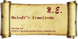 Molnár Ermelinda névjegykártya